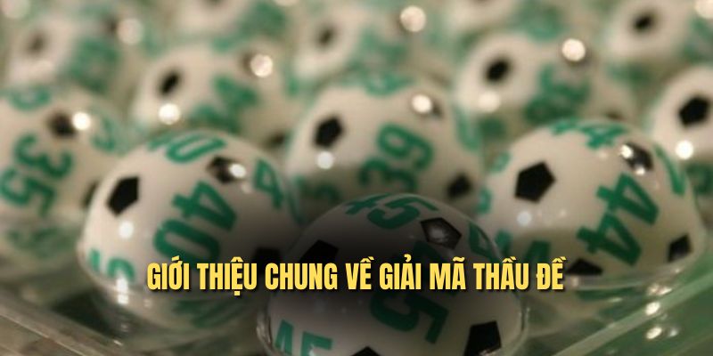 Giới thiệu chung về giải mã thầu đề